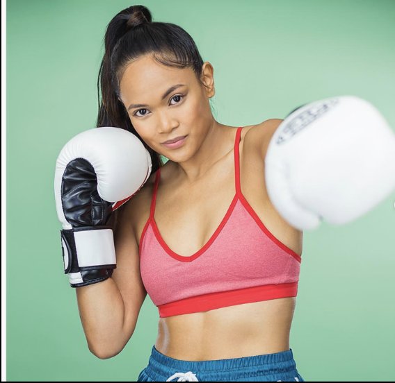 Boxing campaign beauty look
