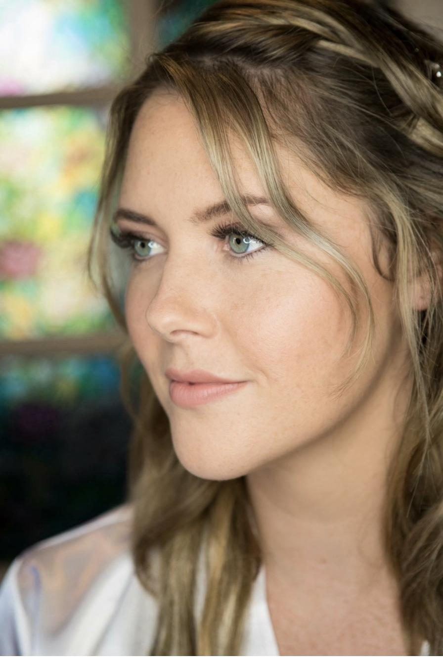 Profile beauty portrait with soft bokeh