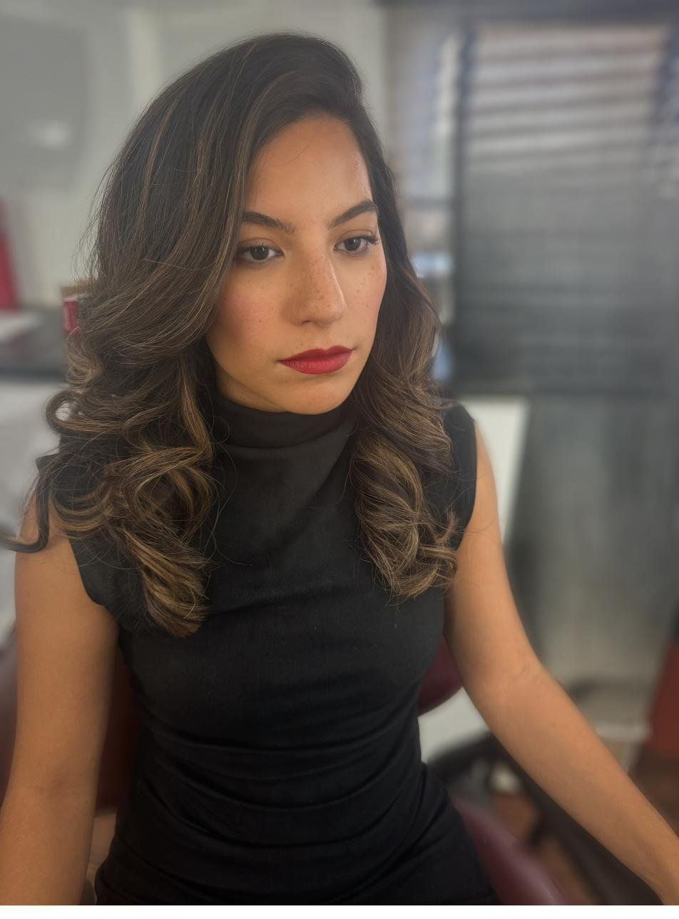 Dark waves beauty portrait