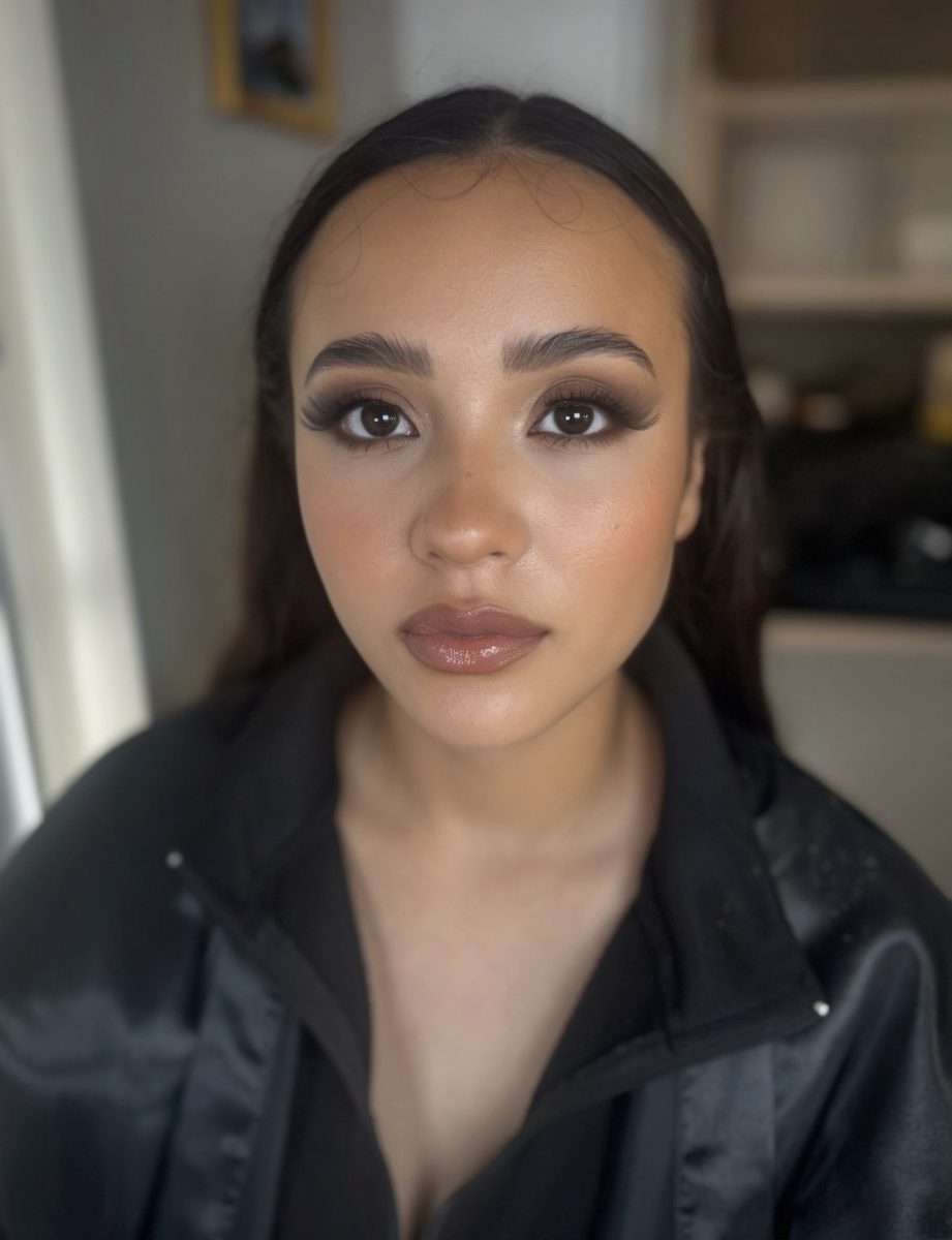 Smoky eye glam portrait
