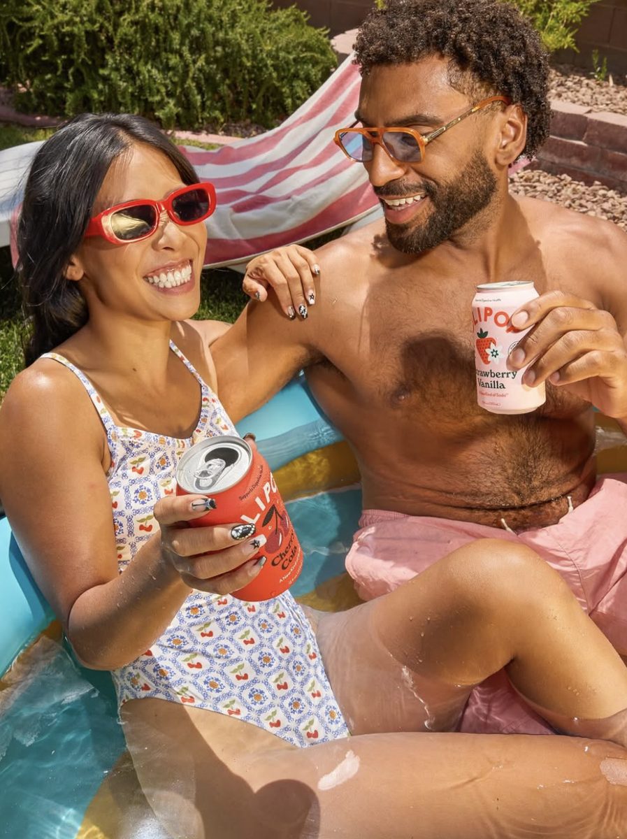 Olipop lifestyle campaign with couple