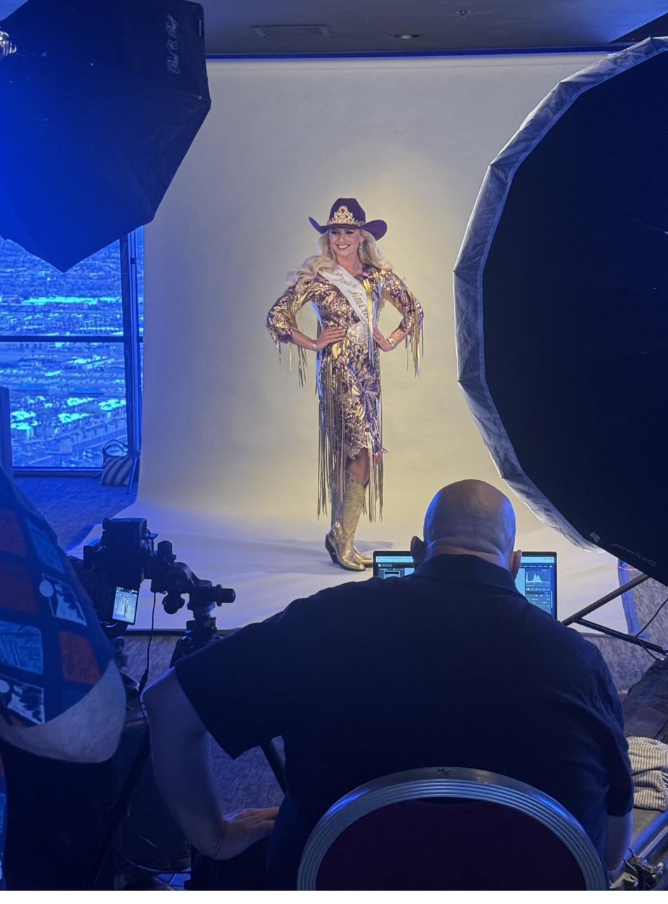 Photo studio shoot in progress