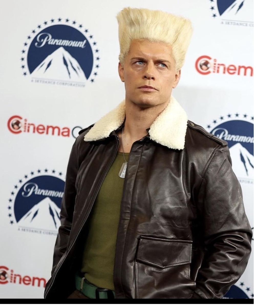 Character look at a film premiere step and repeat