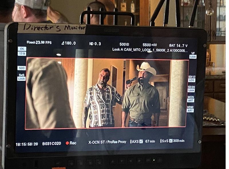 Monitor view on set