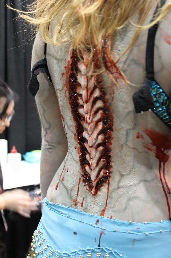 Special effects prosthetic wound detail